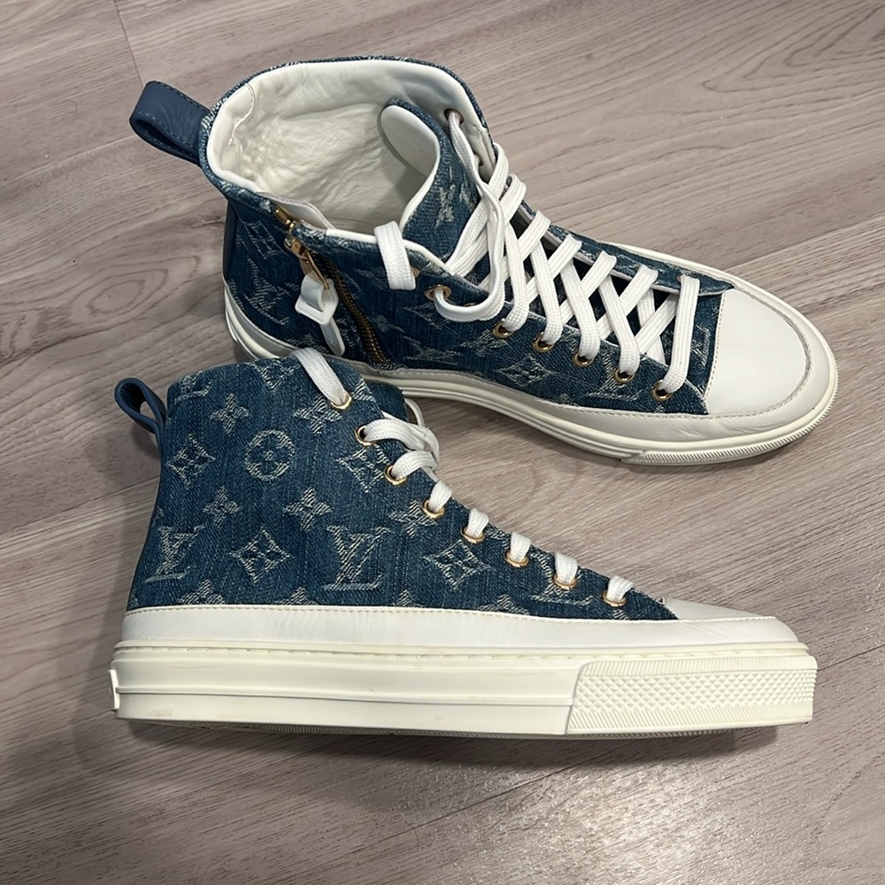 Louis Vuitton Denim Sneakers 100% Authentic